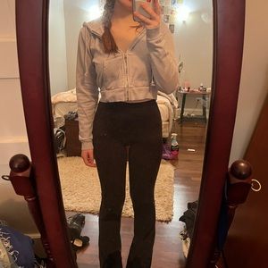 Brandy Melville Blue Cropped Sweatshirt